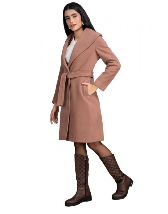Women Coat Nude beige